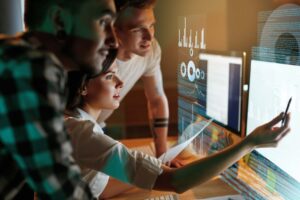 office with programmers working software