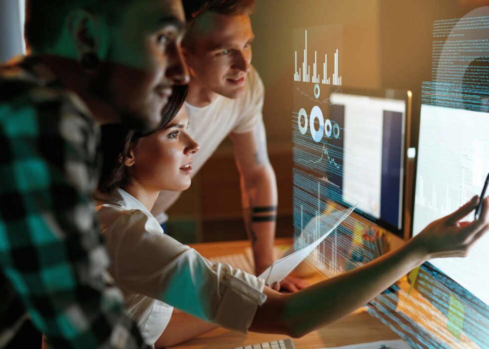 office with programmers working software