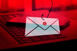 cyber crime phishing mail concept