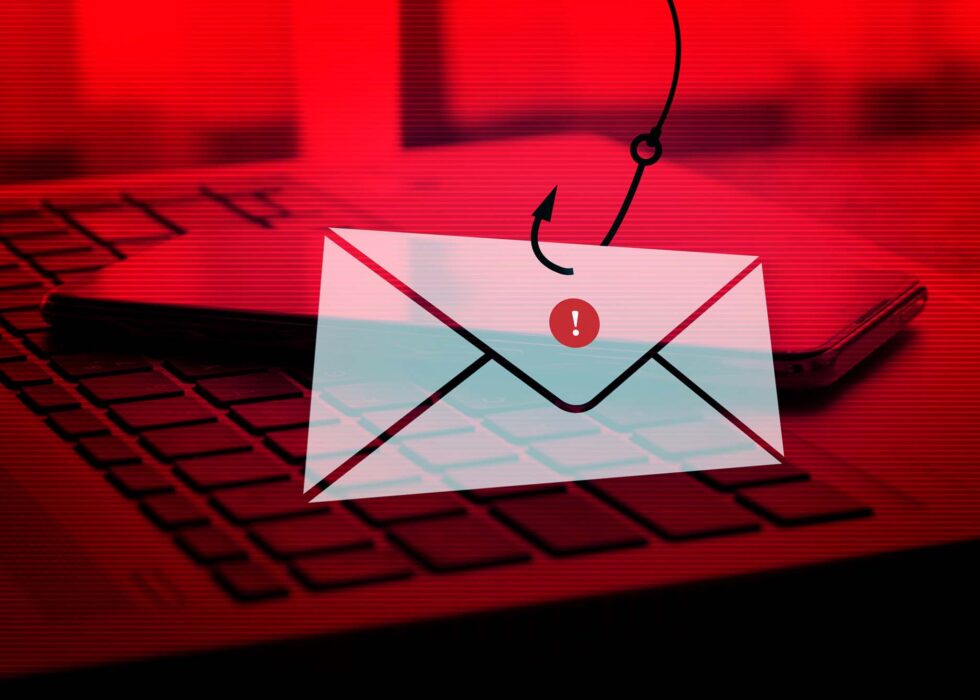 cyber crime phishing mail concept