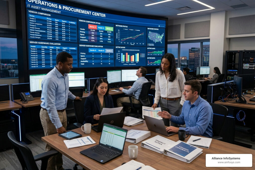 IT procurement process in a modern operations center - it procurement process